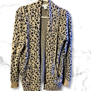 Rachael Zoe Animal Print Sweater Size M